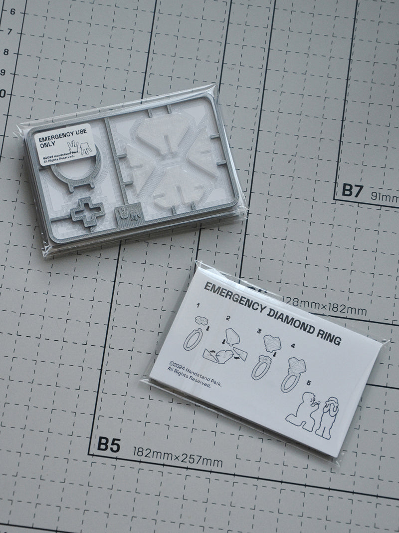 Quick-assemble Engagement Ring | 3D Printed Diamond Ring | Romantic Gift | Made by Handstand Park